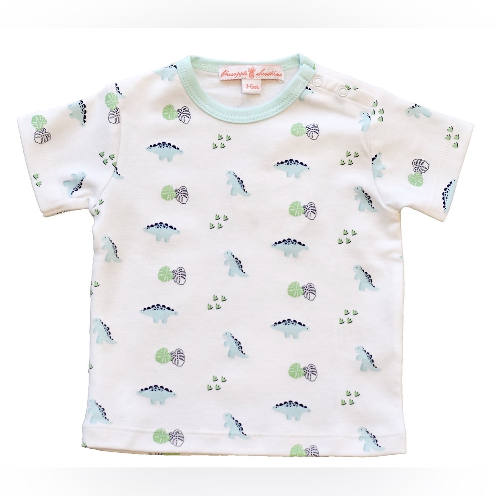 Pineapple Sunshine Dino Print tee